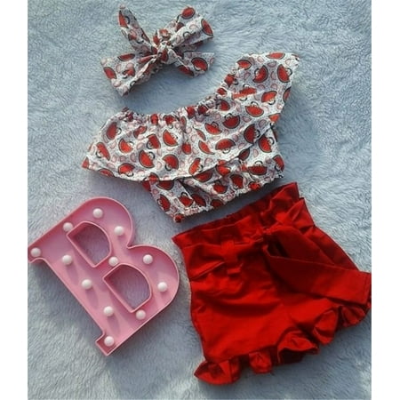 Izhansean Toddler Baby Girls Watermelon Clothes T-shirt Tops+Pants Outfits Sunsuit Summer Red 2-3 Years
Izhansean Toddler Baby Girls Watermelon Clothes T-shirt Tops+Pants Outfits Sunsuit Summer Red 2-3 Years