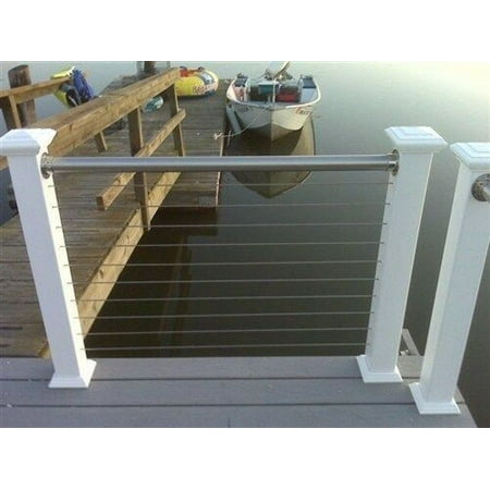STAINLESS STEEL TOP RAIL DECK RAILING CABLE RAIL STAINLESS TUBING (4 FOOTER)