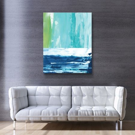 ArtWall Out To Sea Gallery Wrapped Canvas - Blue