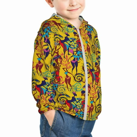 Uemuo Dancing African Womens Pattern Rash Guard for Boys Girls Long Sleeve Swim Shirts UPF 50+ UV Sun Protection Hooded Fishing Shirt with Pocket for Kid-3 Years
Uemuo Dancing African Womens Pattern Rash Guard for Boys Girls Long Sleeve Swim Shirts UPF 50+ UV Sun Protection Hooded Fishing Shirt with Pocket for Kid-3 Years