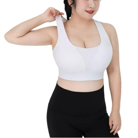 Women s Plus Size High Strength Shockproof Outdoor Sports Underwear Breathable Yoga Vest Fitness Running One Piece Fixed Cup Bra White L
Women s Plus Size High Strength Shockproof Outdoor Sports Underwear Breathable Yoga Vest Fitness Running One Piece Fixed Cup Bra White L