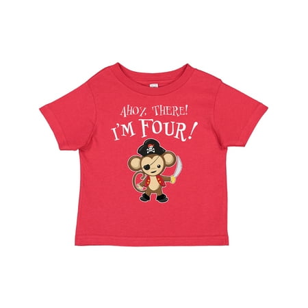 Inktastic Ahoy There! I m Four!- Pirate Monkey Gift Toddler Boy or Toddler Girl T-Shirt
Inktastic Ahoy There! I m Four!- Pirate Monkey Gift Toddler Boy or Toddler Girl T-Shirt