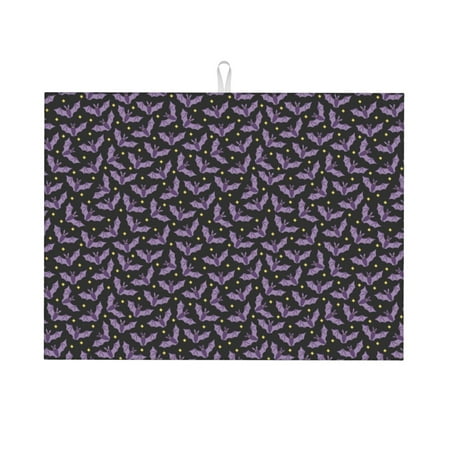 Ocsxa Bat Purple Dish Drying Mat for Kitchen Counter Coffee Bar Coffee Station Accessories Absorbent Coffee Mat Kitchen Drying Mat Easy Clean 18x24 Inch
Ocsxa Bat Purple Dish Drying Mat for Kitchen Counter Coffee Bar Coffee Station Accessories Absorbent Coffee Mat Kitchen Drying Mat Easy Clean 18x24 Inch