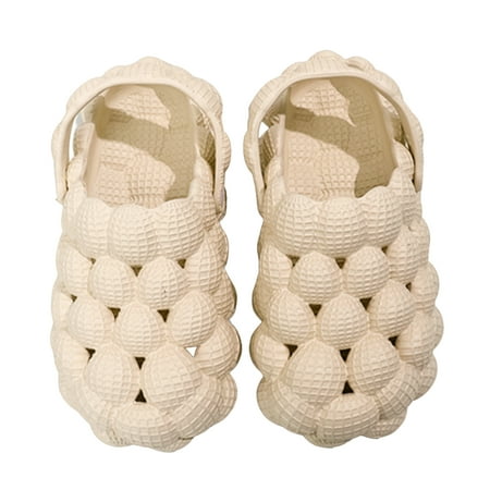 Mightlink 1 Pair Couple Slippers Soft Bubble Non-slip Ankle-Wrap Lychee Design Wear-resistant Massage Sole EVA Women Men Home Beach Slippers for Household
Mightlink 1 Pair Couple Slippers Soft Bubble Non-slip Ankle-Wrap Lychee Design Wear-resistant Massage Sole EVA Women Men Home Beach Slippers for Household