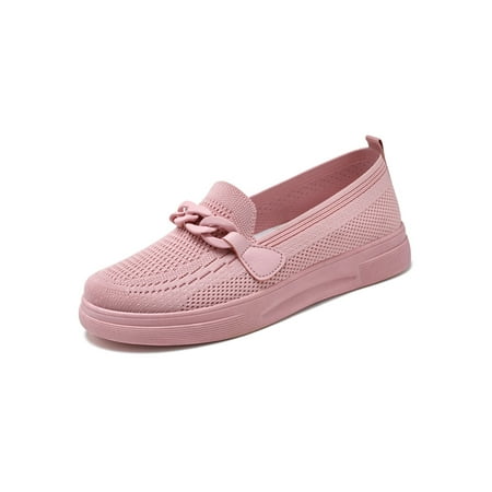 SIMANLAN Women Flats Closed Toe Comfort Shoes Slip On Walking Shoe Ladies Breathable Moccasins Womens Mesh Sock Sneakers Pink 7.5
SIMANLAN Women Flats Closed Toe Comfort Shoes Slip On Walking Shoe Ladies Breathable Moccasins Womens Mesh Sock Sneakers Pink 7.5