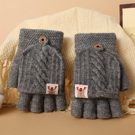 Leutsin Children Kids Adult Winter Warm Knitted Convertible Flip Top Fingerless Mittens Gloves
Leutsin Children Kids Adult Winter Warm Knitted Convertible Flip Top Fingerless Mittens Gloves