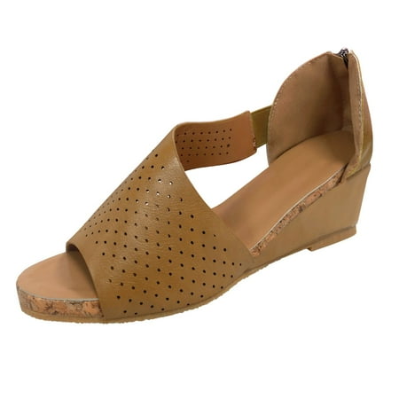 ZMHEGW Women Sandals Spring Summer Ladies Sandals Hollow Wedge With Breathable Retro Roman High Heels Shoes For Womens
ZMHEGW Women Sandals Spring Summer Ladies Sandals Hollow Wedge With Breathable Retro Roman High Heels Shoes For Womens