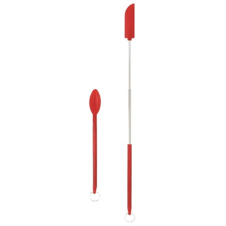 Fovolat Small Silicone Spatula|2pcs Mini Silicone Telescopic Spatula and Scooping Spoon|Heat-Resistant Mini Silicone Spatula for Cooking Mixing Stirring
Fovolat Small Silicone Spatula|2pcs Mini Silicone Telescopic Spatula and Scooping Spoon|Heat-Resistant Mini Silicone Spatula for Cooking Mixing Stirring