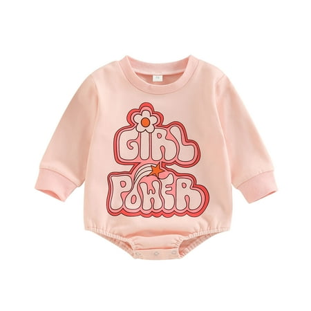 Meihuida Baby Girl Romper Long Sleeve Floral Letters Print Buttons Short Romper 
Meihuida Baby Girl Romper Long Sleeve Floral Letters Print Buttons Short Romper