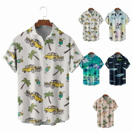 Men s Women s Collared Shirt & Top Print Vacation Clothing Apparel Up to 8XL