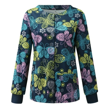 Youmylove Women Scrubs Top Long Sleeve T-Shirts Flower Workwear Top Pattern Working O-Neck Women Scrubs Top Workwear
Youmylove Women Scrubs Top Long Sleeve T-Shirts Flower Workwear Top Pattern Working O-Neck Women Scrubs Top Workwear