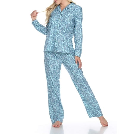 White Mark Women s Pajama Set - Extended Sizes