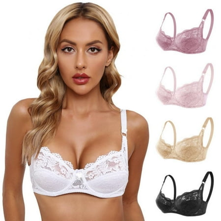 5 Packs Women Sexy 3/4 Cup Coverage Non Padded No Padding Underwire Lace Comfort Everyday Soft See Through Bra
5 Packs Women Sexy 3/4 Cup Coverage Non Padded No Padding Underwire Lace Comfort Everyday Soft See Through Bra