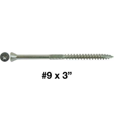 Jake Sales Brand #9 x 3” Torx/Star Stainless Steel Trim Head Wood Screw ~93 Screws - ACQ Compatible - 1 Pound
Jake Sales Brand #9 x 3” Torx/Star Stainless Steel Trim Head Wood Screw ~93 Screws - ACQ Compatible - 1 Pound