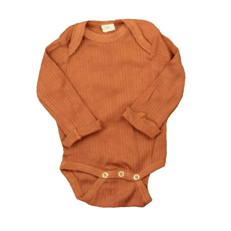 Pre-owned Kate Quinn Organics Boys Rust Onesie size: 3-6 Months