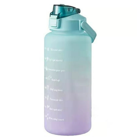 Portable Sports Water Bottle with Straw & Motivational Time Marking Reminder Green
Portable Sports Water Bottle with Straw & Motivational Time Marking Reminder Green