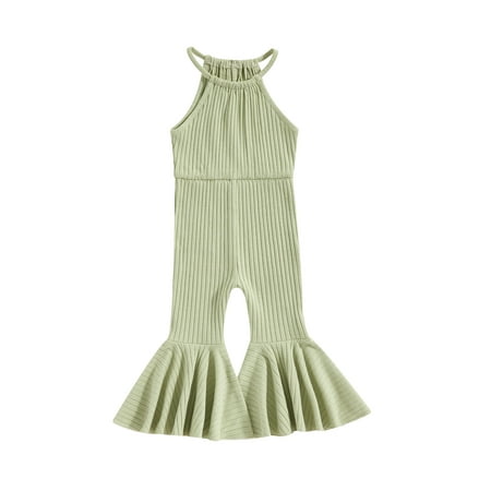 Infant Baby Girl Jumpsuit Sleeveless Romper Solid Overalls Toddler Long Flare Pants Summer Outfits
Infant Baby Girl Jumpsuit Sleeveless Romper Solid Overalls Toddler Long Flare Pants Summer Outfits
