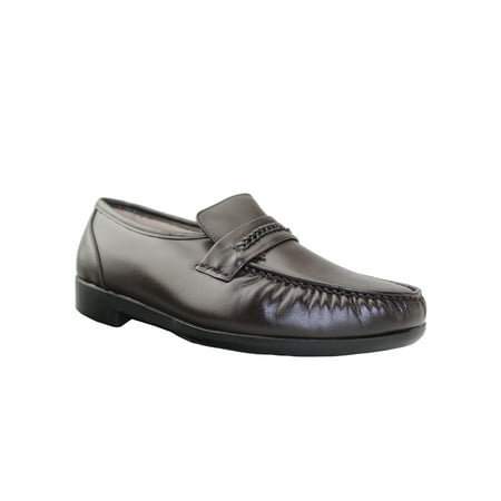Moc Toe Leather Shoes for Men Comfortable Pull On Loafers Wide Width Business Shoes
Moc Toe Leather Shoes for Men Comfortable Pull On Loafers Wide Width Business Shoes