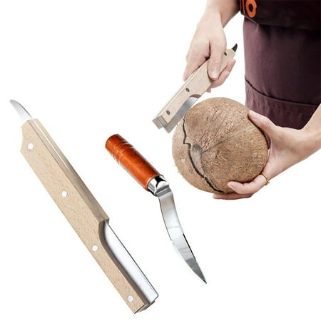 Famure Coconut Sheller Wooden Handle Coconut Tapping Sheller Coconut Meat Remover with Wood Handle for Green and Young Coconut expedient
Famure Coconut Sheller Wooden Handle Coconut Tapping Sheller Coconut Meat Remover with Wood Handle for Green and Young Coconut expedient
