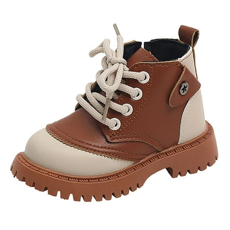 Entyinea Big Girl Boots Waterproof Side Zipper Booties for Little Kid/Big Kid Brown 25
Entyinea Big Girl Boots Waterproof Side Zipper Booties for Little Kid/Big Kid Brown 25