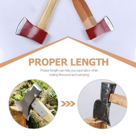 Frcolor 2Pcs Axe Handle Replacement Wooden Axe Handle Grip Practical Axe Wood Handle Axe Supplies