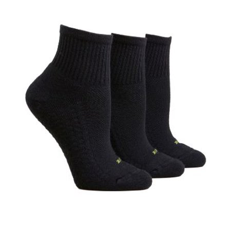 HUE Womens Air Cushion Mini Crew Socks 3-Pack Style-12802