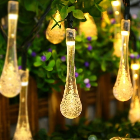 Solar String Lights 21 Feet 30 LED Water Drop Solar Fairy Waterproof Lights for Garden Patio Yard Home Parties Warm White
Solar String Lights 21 Feet 30 LED Water Drop Solar Fairy Waterproof Lights for Garden Patio Yard Home Parties Warm White