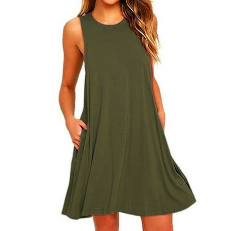 TINYSOME Women s Summer Casual Swing T-Shirt Dresses Beach Cover up with Pockets
TINYSOME Women s Summer Casual Swing T-Shirt Dresses Beach Cover up with Pockets