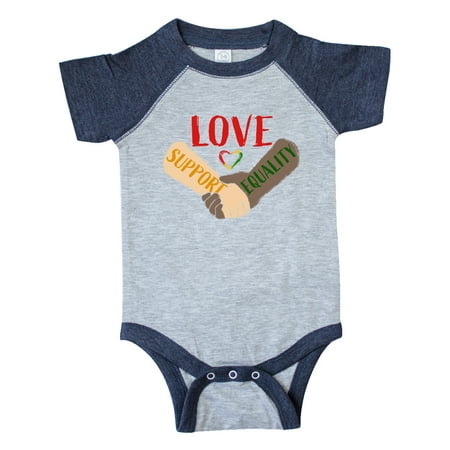 Inktastic Love Support Equality Gift Baby Boy or Baby Girl Bodysuit