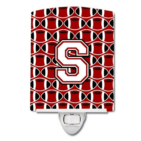 Caroline s Treasures CJ1082-SCNL Letter S Football Cardinal and White Ceramic Night Light 6x4x3 multicolor
Caroline s Treasures CJ1082-SCNL Letter S Football Cardinal and White Ceramic Night Light 6x4x3 multicolor