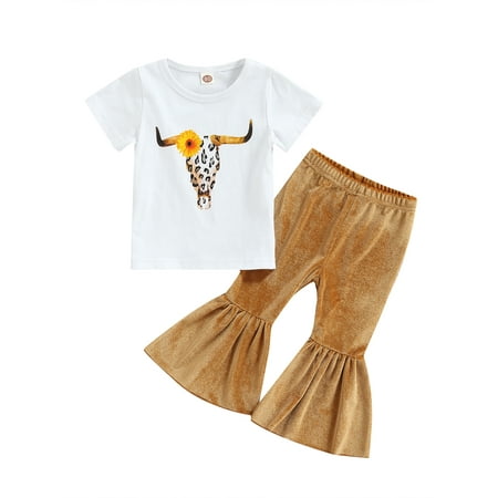 SAYOO Kid Girl 2pcs Suit Short Sleeve Round Neck Cartoon Print Tops High Waist Wide Leg Trousers
SAYOO Kid Girl 2pcs Suit Short Sleeve Round Neck Cartoon Print Tops High Waist Wide Leg Trousers
