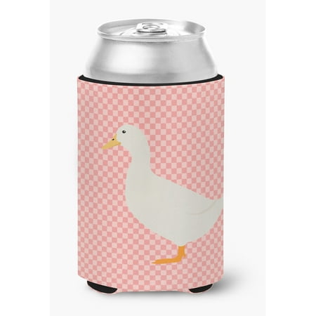 American Pekin Duck Pink Check Can or Bottle Hugger