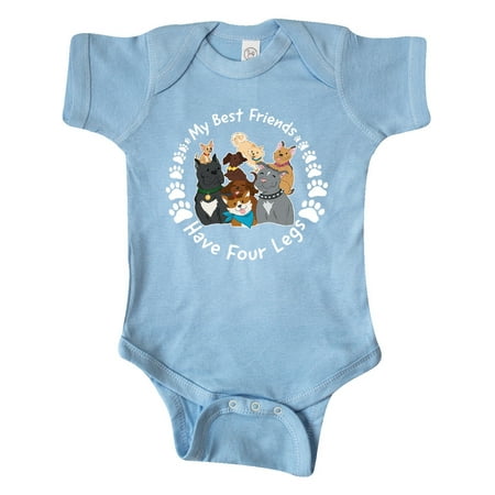 Inktastic My Best Friends Have 4 Legs with Cute Dog Family Gift Baby Boy or Baby Girl Bodysuit
Inktastic My Best Friends Have 4 Legs with Cute Dog Family Gift Baby Boy or Baby Girl Bodysuit
