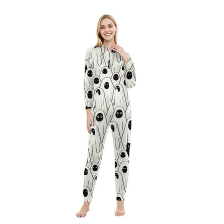 Kalauyu Adults Halloween Matching Pjs Family Sleepwear Fashion Cute Ghost Print Long Sleeved Jumpsuit Parent-child Wear Outfits (for Mom)
Kalauyu Adults Halloween Matching Pjs Family Sleepwear Fashion Cute Ghost Print Long Sleeved Jumpsuit Parent-child Wear Outfits (for Mom)