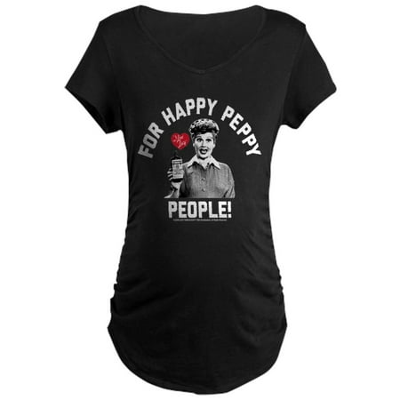 CafePress - Lucy Happy Peppy People - Maternity Dark T-Shirt