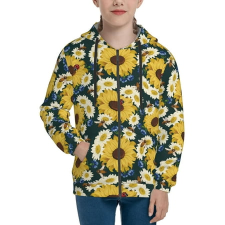 Hoodies for Teen Girls Boys Sunflowers Yellow White Long Sleeve Youth Kids Essentials Zip Up Hoodie Lghtweight Fashion Hoodies & Sweatshirts Jacket Fall Winter Outfits Tops
Hoodies for Teen Girls Boys Sunflowers Yellow White Long Sleeve Youth Kids Essentials Zip Up Hoodie Lghtweight Fashion Hoodies & Sweatshirts Jacket Fall Winter Outfits Tops