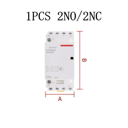 Mingyiq 1PCS 2 Pole 4 Pole 25 Amp NO/NC/NO+NC ACContactor Normally Open DIN Rail
Mingyiq 1PCS 2 Pole 4 Pole 25 Amp NO/NC/NO+NC ACContactor Normally Open DIN Rail