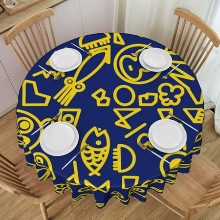 ZNDUO Tablecloths 60 x60 Round Tablecloths - Washable Polyester Tablecloth Decorative Fabric Tablecloths for Table Buffet Party and Camping Blue Minimalist Cartoon Graffiti Pattern
ZNDUO Tablecloths 60 x60 Round Tablecloths - Washable Polyester Tablecloth Decorative Fabric Tablecloths for Table Buffet Party and Camping Blue Minimalist Cartoon Graffiti Pattern