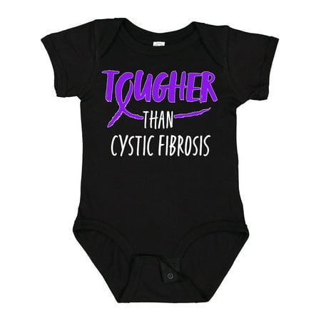 Inktastic Tougher Than Cystic Fibrosis Gift Baby Boy or Baby Girl Bodysuit