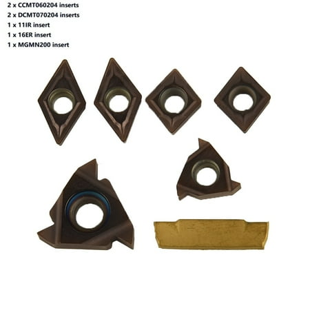 RANMEI 7pcs CCMT060204 11IR 16ER MGMN200 DCMT070204 for 12mm Shank Lathe Boring Bar
RANMEI 7pcs CCMT060204 11IR 16ER MGMN200 DCMT070204 for 12mm Shank Lathe Boring Bar