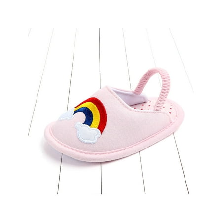 Daeful Toddler Crib Shoes First Walker Slippers Prewalker Sandals Floor Cotton Elastic Band Soft Sole Home Pink Rainbow 6-12 months
Daeful Toddler Crib Shoes First Walker Slippers Prewalker Sandals Floor Cotton Elastic Band Soft Sole Home Pink Rainbow 6-12 months
