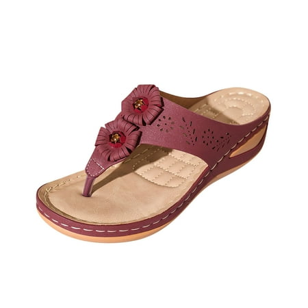 Rewenti Summer Sandals for Women Solid Color Pinch Toe Comfy Sandals Slope Heeled Beach Casual Shoes Wine 7(39)
Rewenti Summer Sandals for Women Solid Color Pinch Toe Comfy Sandals Slope Heeled Beach Casual Shoes Wine 7(39)