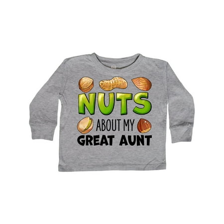 Inktastic Nuts About My Great Aunt Peanut Almond Pistachio Gift Toddler Boy or Toddler Girl Long Sleeve T-Shirt
Inktastic Nuts About My Great Aunt Peanut Almond Pistachio Gift Toddler Boy or Toddler Girl Long Sleeve T-Shirt