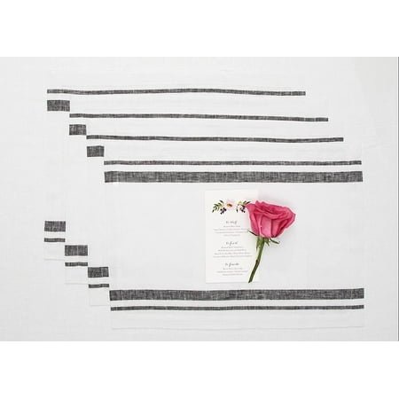 Linen Placemats Set of 4 – Black and White 100% Pure Linen French Stripe Placemats 14 x 19 Inch – Machine Washable Fabric Placemats for Fall Halloween Thanksgiving Christmas Holiday
Linen Placemats Set of 4 – Black and White 100% Pure Linen French Stripe Placemats 14 x 19 Inch – Machine Washable Fabric Placemats for Fall Halloween Thanksgiving Christmas Holiday