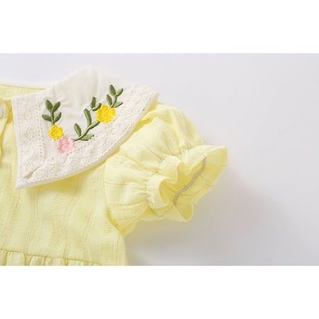 kpoplk Baby Rompers Girl Baby Girls Boys One Piece Romper Sleeveless Cotton Solid Color Bodysuit Summer Outfits(Yellow)
kpoplk Baby Rompers Girl Baby Girls Boys One Piece Romper Sleeveless Cotton Solid Color Bodysuit Summer Outfits(Yellow)