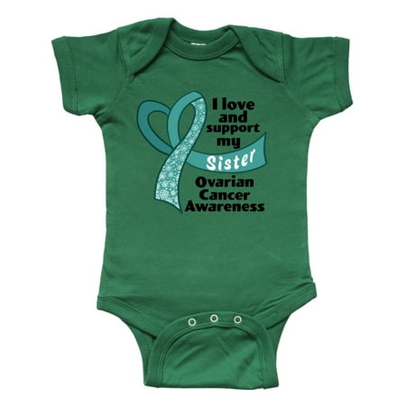 Inktastic I Love and Support My Sister Ovarian Cancer Awareness Gift Baby Boy or Baby Girl Bodysuit
Inktastic I Love and Support My Sister Ovarian Cancer Awareness Gift Baby Boy or Baby Girl Bodysuit
