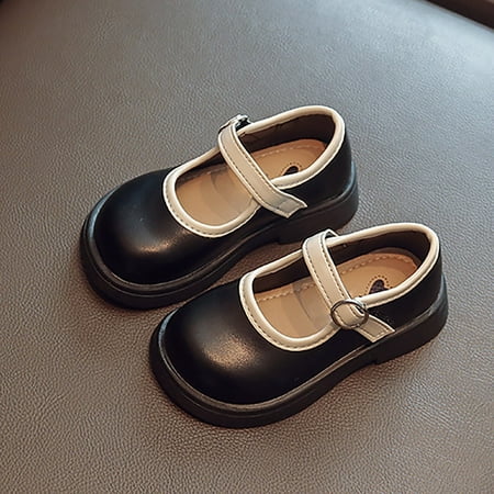 NIUREDLTD Toddler Kids Grils Dress Shoes Girls Spring Fall Closed Toe Solid Color With Lace Sandals Daily Casual Shoes Suitable With Suits PU Leather Princess Shoes Black 26
NIUREDLTD Toddler Kids Grils Dress Shoes Girls Spring Fall Closed Toe Solid Color With Lace Sandals Daily Casual Shoes Suitable With Suits PU Leather Princess Shoes Black 26