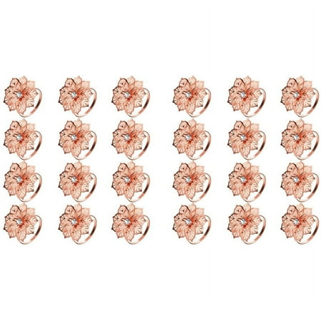 24 Pieces Alloy Napkin Rings with Hollow Out Flower Napkin Holder Floral Rhinestone Napkin Rings Adornment Exquisit
24 Pieces Alloy Napkin Rings with Hollow Out Flower Napkin Holder Floral Rhinestone Napkin Rings Adornment Exquisit