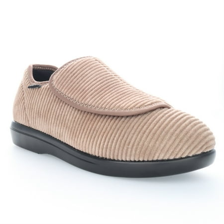 Propet Cush N foot Women s Slippers - Stone Corduroy Size 08