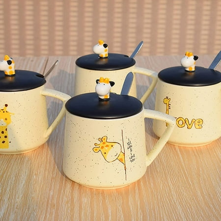 LANGM Ceramic Mug Giraffe Shape Ceramic Coffee Mug Embossed 13oz Spoon Ceramic Mug Set Perfect for Birthdays Women s Gifts Warm Home Gifts Yellow
LANGM Ceramic Mug Giraffe Shape Ceramic Coffee Mug Embossed 13oz Spoon Ceramic Mug Set Perfect for Birthdays Women s Gifts Warm Home Gifts Yellow